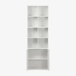 sweeek Libreria modulare in legno 3 elementi, 2 ante 8 vani