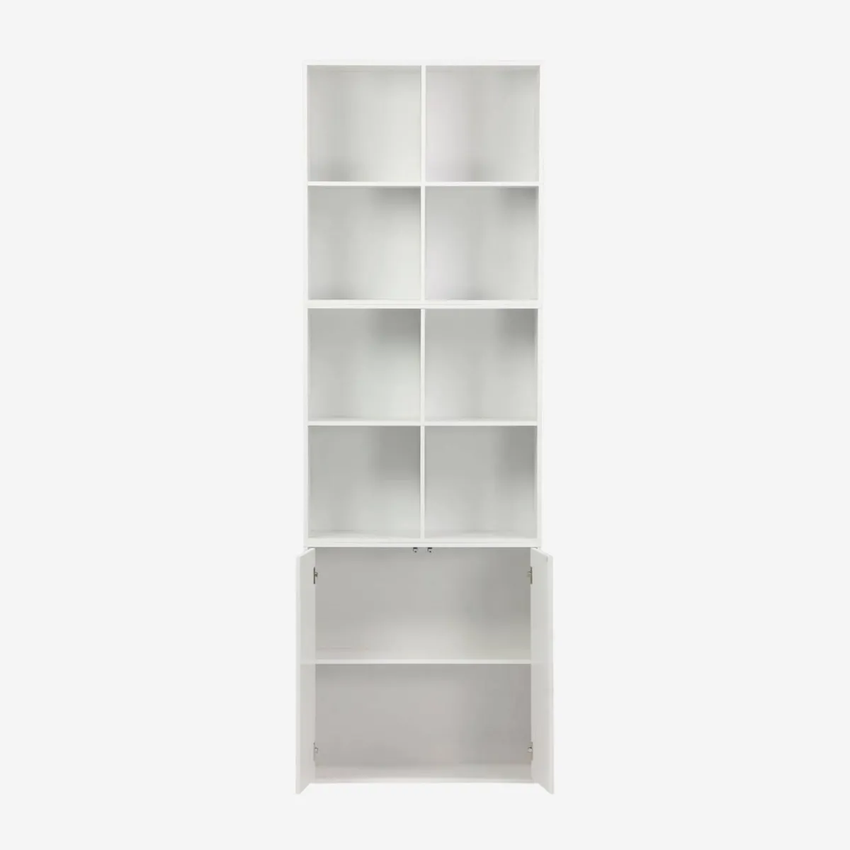sweeek Libreria modulare in legno 3 elementi, 2 ante 8 vani