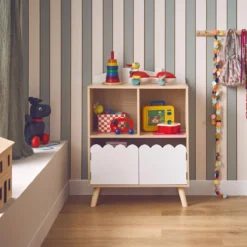 sweeek Libreria per bambini a 2 ripiani e 2 ante