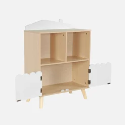 sweeek Libreria per bambini a 2 ripiani e 2 ante