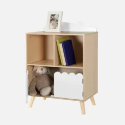 sweeek Libreria per bambini a 2 ripiani e 2 ante