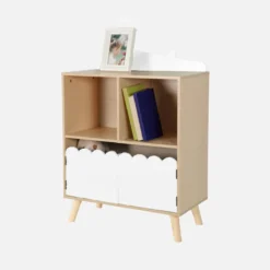 sweeek Libreria per bambini a 2 ripiani e 2 ante