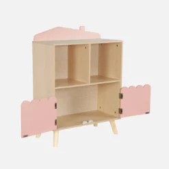 Libreria per bambini a 2 ripiani e 2 ante