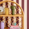 sweeek Libreria per bambini esotica in rattan naturale