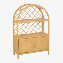 sweeek Libreria per bambini esotica in rattan naturale