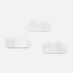 sweeek Mensole da parete nuvole per la cameretta dei bambini, set di 3