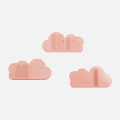 Mensole da parete nuvole per la cameretta dei bambini, set di 3