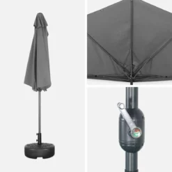 Mezzo ombrellone rotondo, Ø2,5m