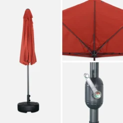 sweeek Mezzo ombrellone rotondo, Ø2,5m