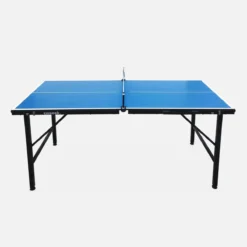 sweeek Mini tavolo da ping pong per interni pieghevole con 4 racchette e 6 palline, 150cm