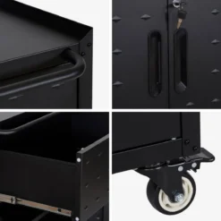 sweeek Mobile basso da garage con 2 ante