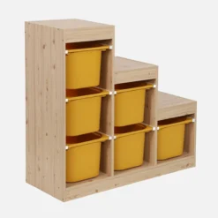 sweeek Mobile contenitore per bambini a scala con 6 contenitori