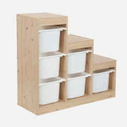sweeek Mobile contenitore per bambini a scala con 6 contenitori
