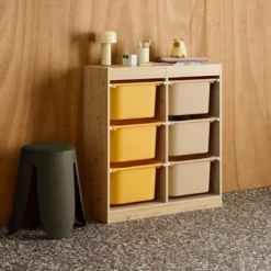 sweeek Mobile contenitore per bambini con 6 scatole colorate