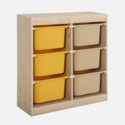 sweeek Mobile contenitore per bambini con 6 scatole colorate