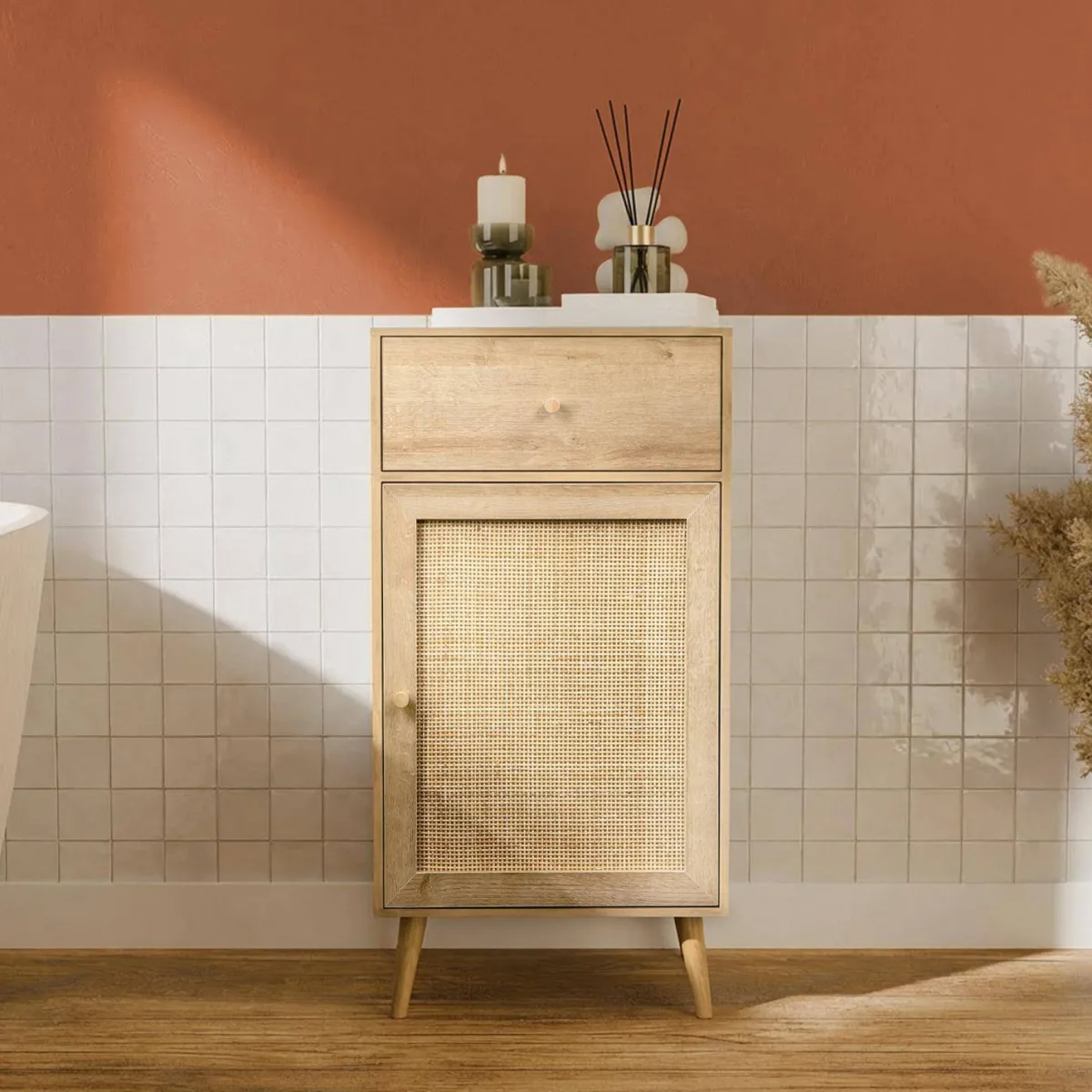 sweeek Mobile da bagno decorato in legno