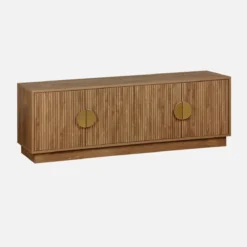 sweeek Mobile TV a 4 ante effetto legno esotico, 140cm