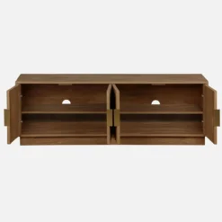 sweeek Mobile TV a 4 ante effetto legno esotico, 140cm