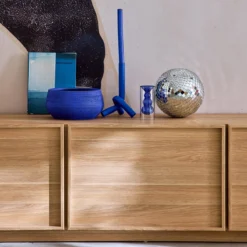 sweeek Mobile TV decorativo in legno 3 ante 180cm