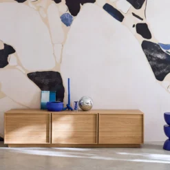 sweeek Mobile TV decorativo in legno 3 ante 180cm