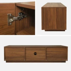 Mobile TV decorativo in legno 3 ante 180cm