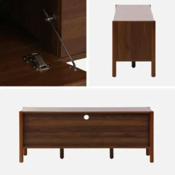 Mobile TV decorazione legno 2 ante 1 cassetto 140cm