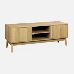 sweeek Mobile TV effetto legno 2 ante, 120cm