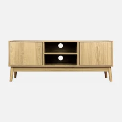 sweeek Mobile TV effetto legno 2 ante, 120cm