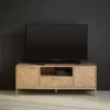 sweeek Mobile TV effetto legno a spina di pesce, 120cm