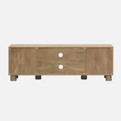 sweeek Mobile TV esotico effetto legno di mango 2 ante reversibili, 155cm