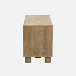 sweeek Mobile TV esotico effetto legno di mango 2 ante reversibili, 155cm