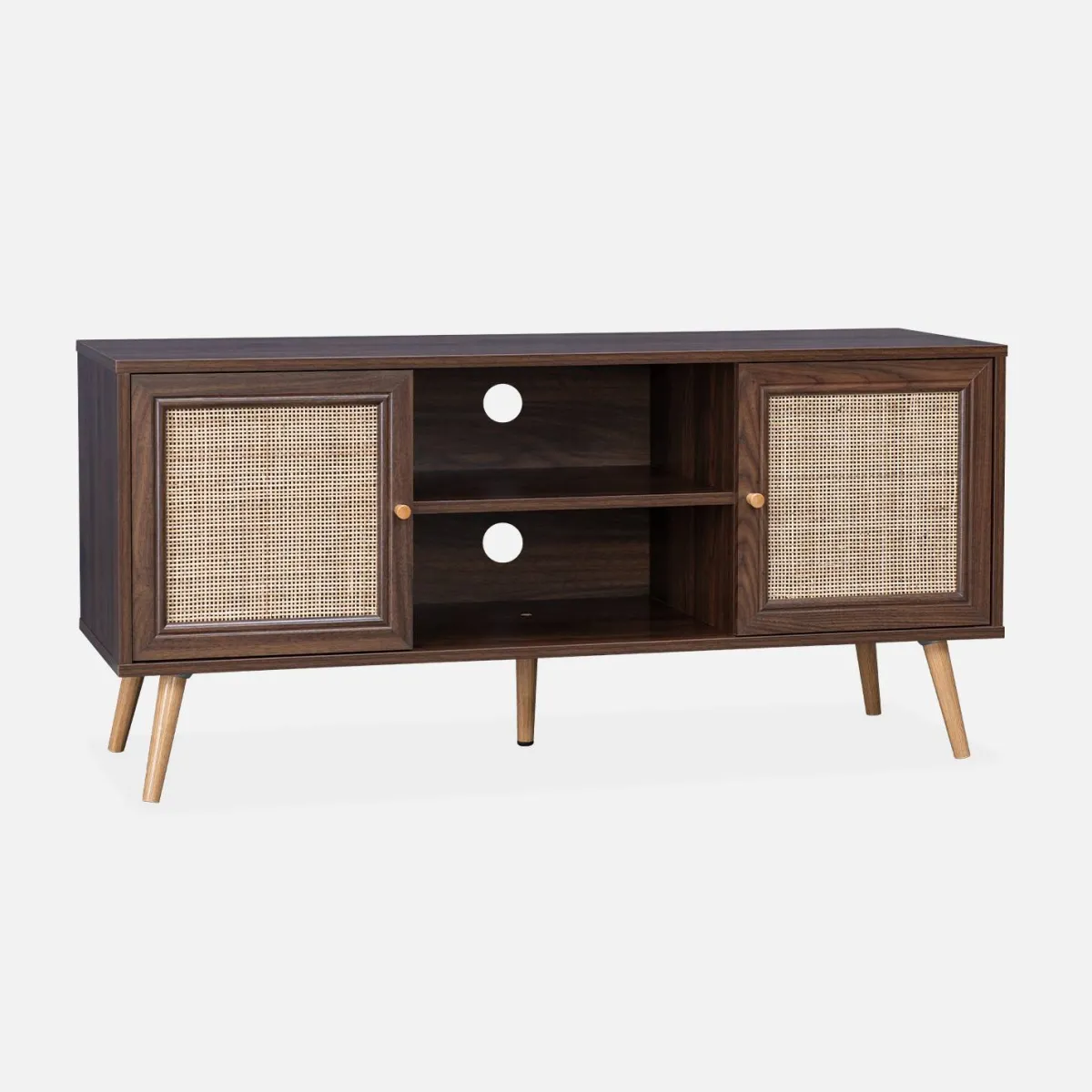 sweeek Mobile TV in cannage 2 livelli, 120cm