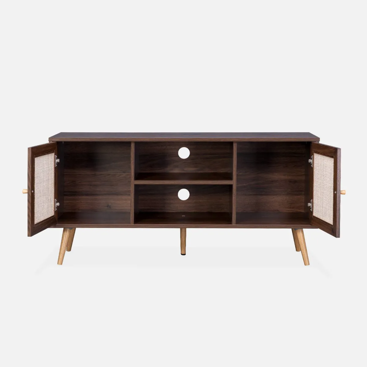 sweeek Mobile TV in cannage 2 livelli, 120cm