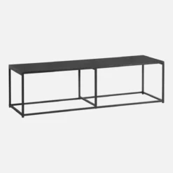 sweeek Mobile TV industriale in metallo con barra di rinforzo, 140cm
