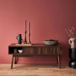 sweeek Mobile TV scandinavo a 2 ante effetto legno, 115cm