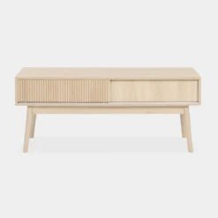 Mobile TV scandinavo a 2 ante effetto legno, 115cm