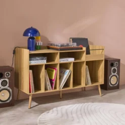 sweeek Mobile vinile XL vintage decorativo in legno, 130cm