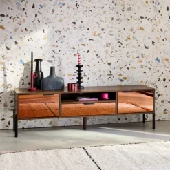 sweeek Mobili TV vintage effetto legno 151,5cm