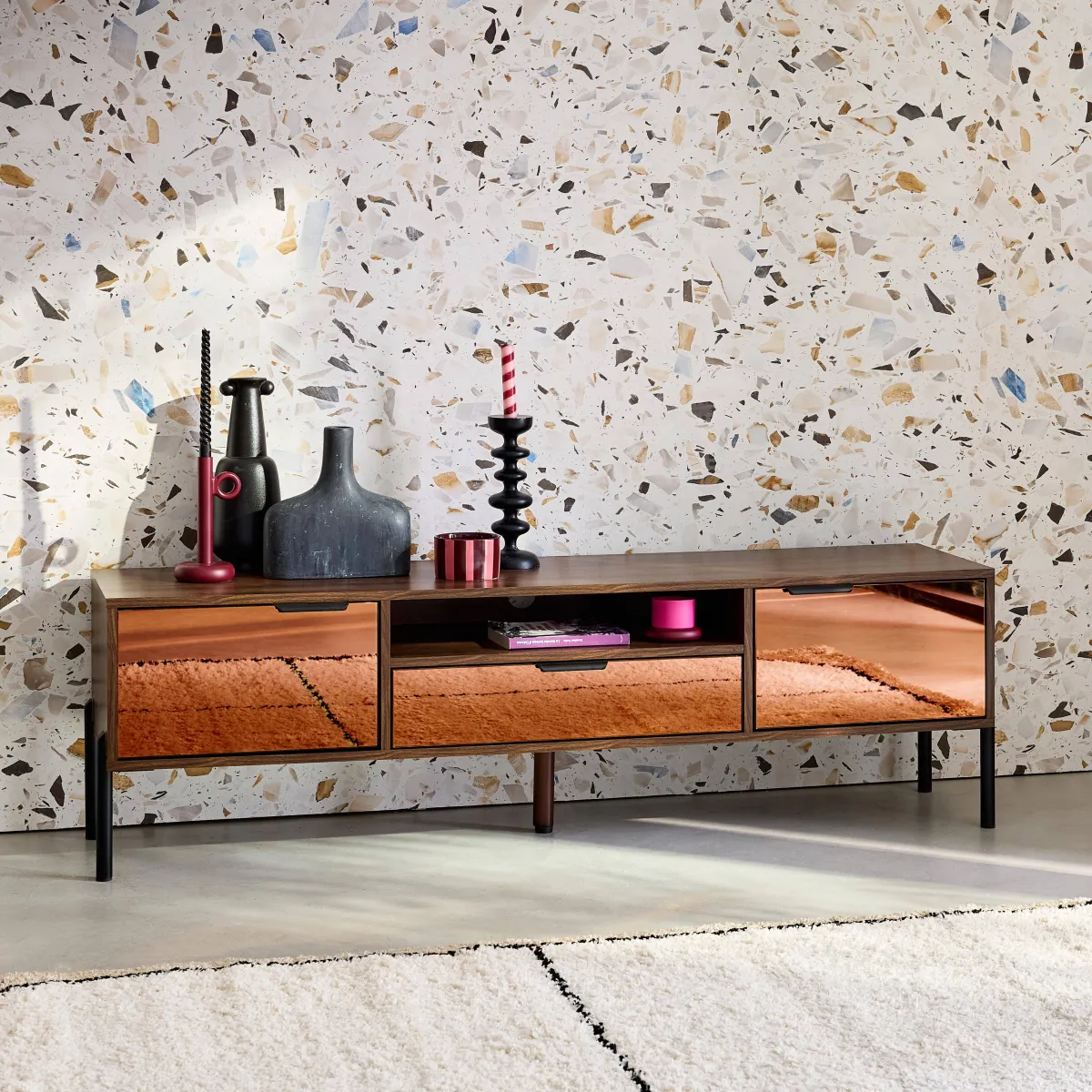 sweeek Mobili TV vintage effetto legno 151,5cm