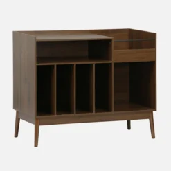 sweeek Mobili vintage per vinili effetto legno