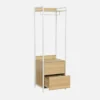 sweeek Modulo armadio con 1 armadio, 2 cassetti e 1 ripiano