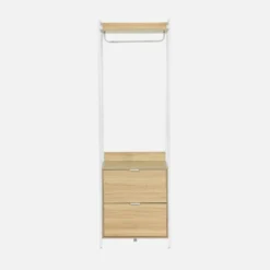 sweeek Modulo armadio con 1 armadio, 2 cassetti e 1 ripiano