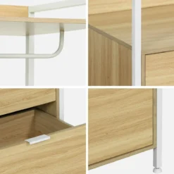 sweeek Modulo armadio con 1 armadio, 2 cassetti e 1 ripiano