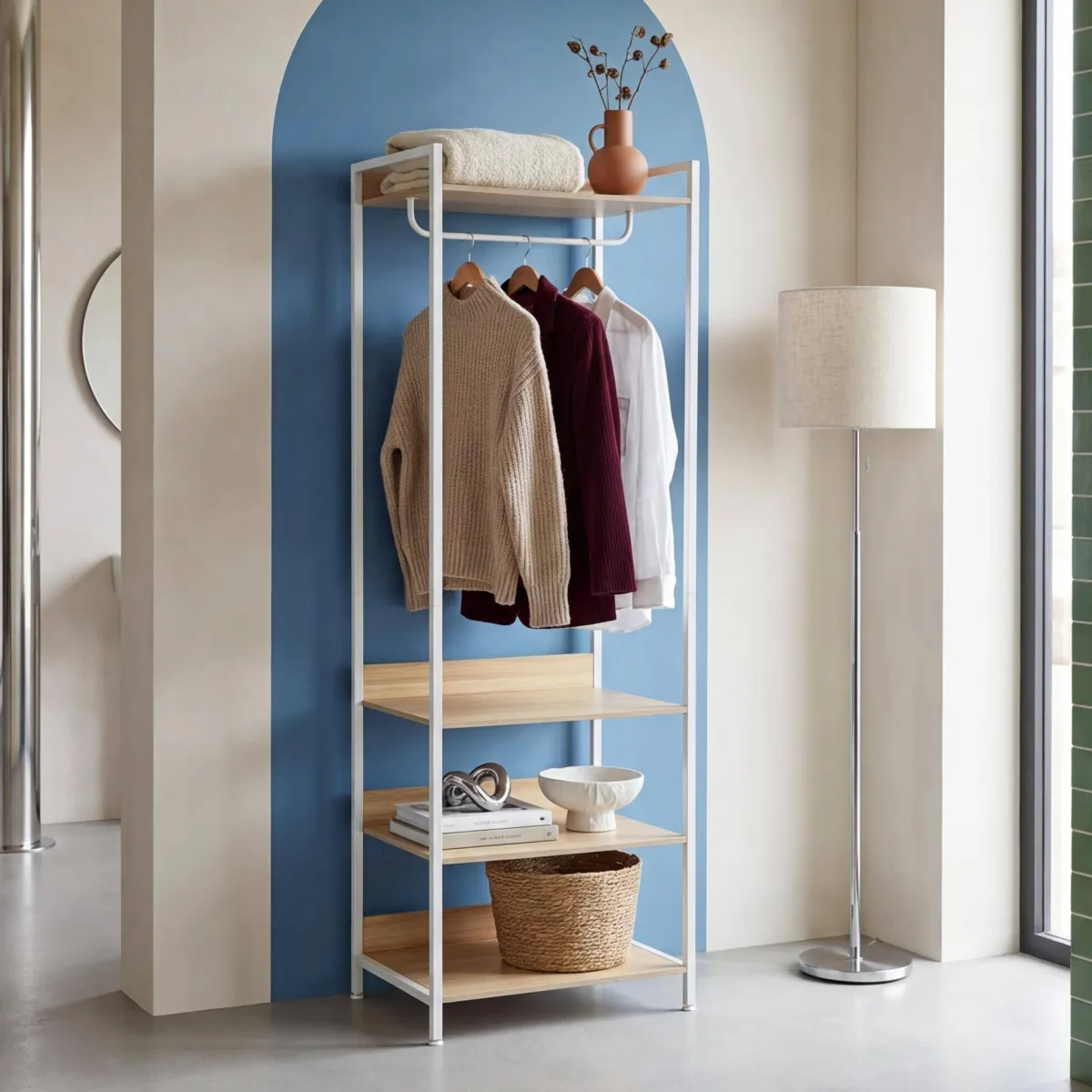 sweeek Modulo armadio con 1 armadio e 3 ripiani