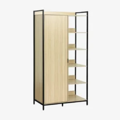 Modulo armadio con 1 armadio, 6 ripiani e 1 anta
