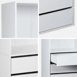 Modulo armadio con 5 cassetti e 2 ripiani