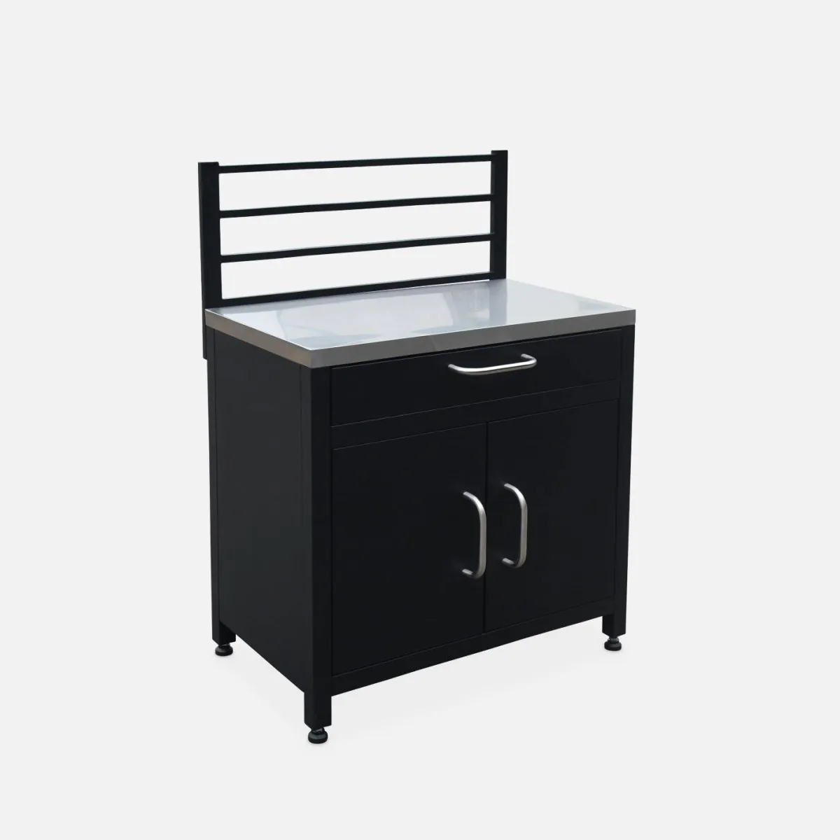sweeek Modulo cucina da esterna in acciaio 1 cassetto e 2 ante, 80cm