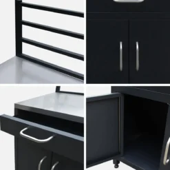 sweeek Modulo cucina da esterna in acciaio 1 cassetto e 2 ante, 80cm
