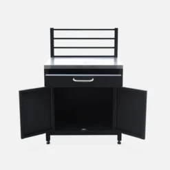 sweeek Modulo cucina da esterna in acciaio 1 cassetto e 2 ante, 80cm