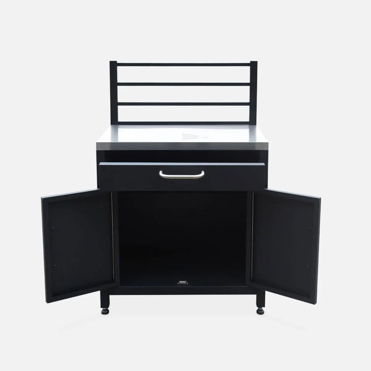 sweeek Modulo cucina da esterna in acciaio 1 cassetto e 2 ante, 80cm